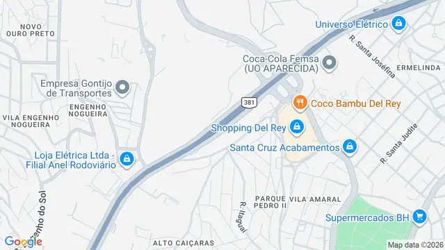 Mapa do bairro Anel Rodoviário Celso Mello Azevedo, Belo Horizonte - MG