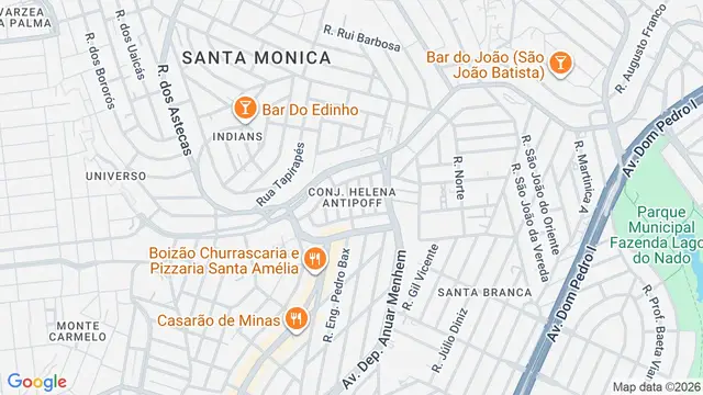 Mapa do bairro Conj. Helena Antipoff, Belo Horizonte - MG