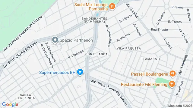 Mapa do bairro Conj. Lagoa, Belo Horizonte - MG