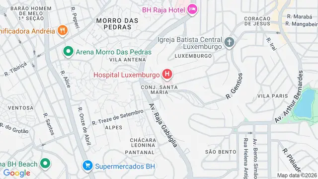 Mapa do bairro Conj. Santa Maria, Belo Horizonte - MG