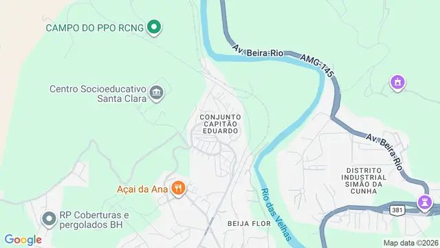 Mapa do bairro Conjunto Capitão Eduardo, Belo Horizonte - MG