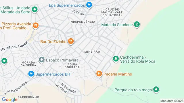 Mapa do bairro Mineirão, Belo Horizonte - MG