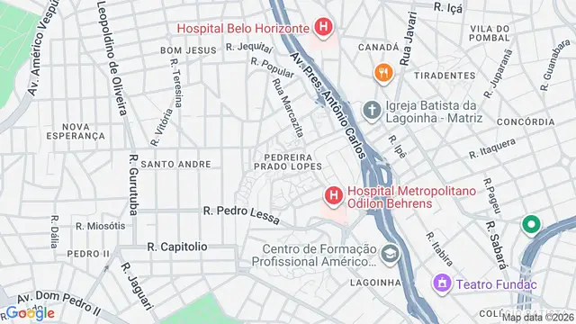 Mapa do bairro Pedreira Prado Lopes, Belo Horizonte - MG