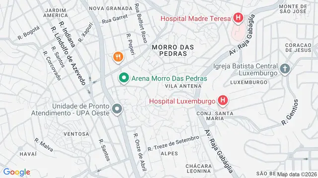 Mapa do bairro São Jorge 3ª Seção, Belo Horizonte - MG