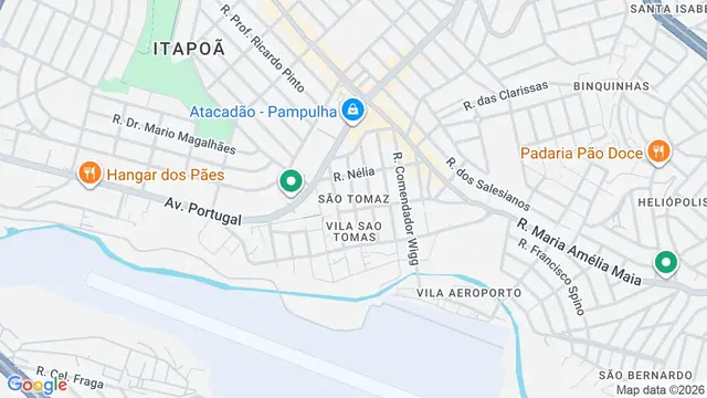 Mapa do bairro São Tomaz, Belo Horizonte - MG