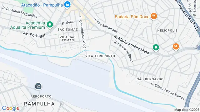 Mapa do bairro Vila Aeroporto, Belo Horizonte - MG