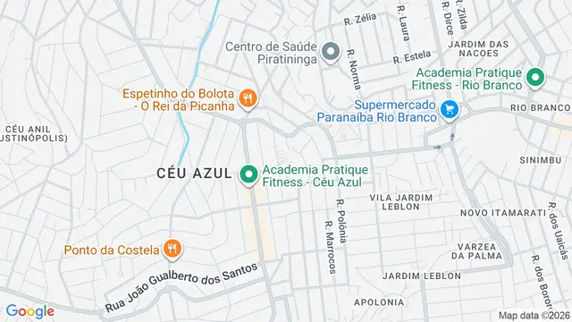 Mapa do bairro Vila dos Anjos, Belo Horizonte - MG