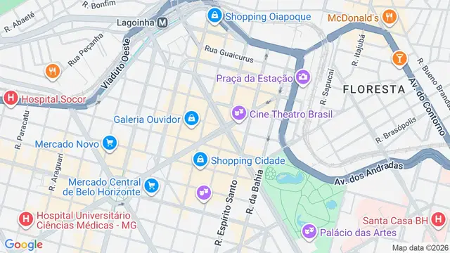 Mapa do bairro Vila Nova Cachoeirinha I, Belo Horizonte - MG