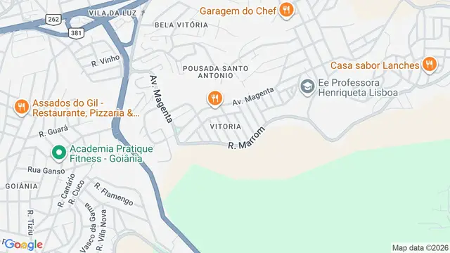 Mapa do bairro Vitoria, Belo Horizonte - MG
